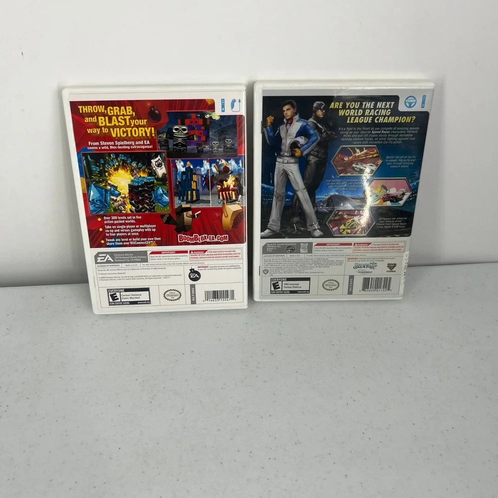 Nintendo Wii 5 Game Bundle Boom Blox Bash Party MySims Racing Speed Racer Dragon - Picture 7 of 10